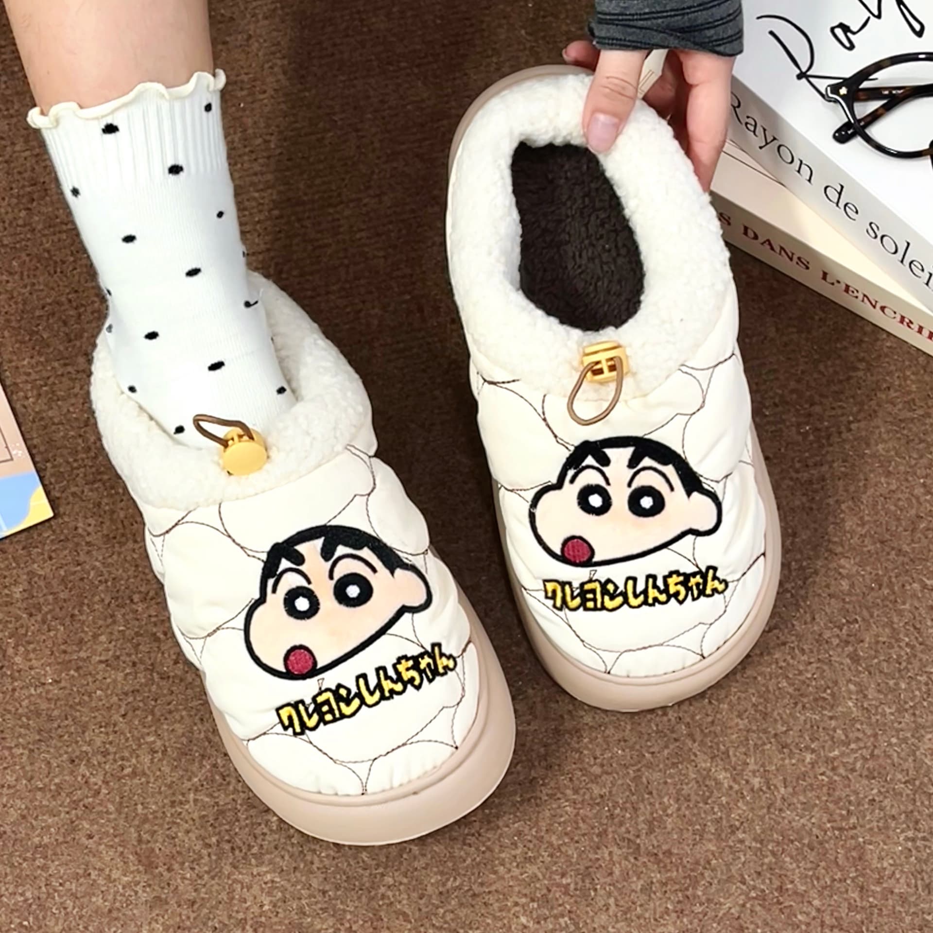 Crayon Shinchan Дом Хлопковые Тапочки - изображение 3