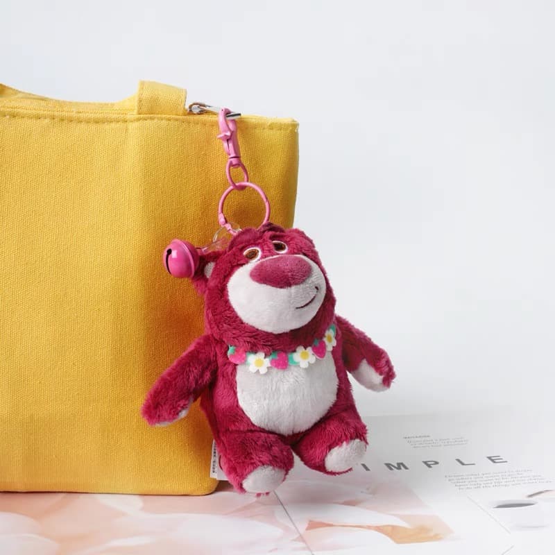 Кулон Disney Strawberry Bear Series Полиэстер Полиэстер Волокно Брелоки Унисекс - изображение 3