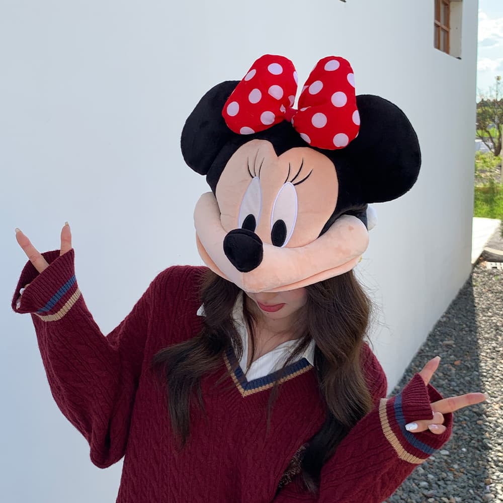Головной убор Disney Minnie Mouse Mickey Mouse Полиэстер Шапки-бини Унисекс - изображение 2