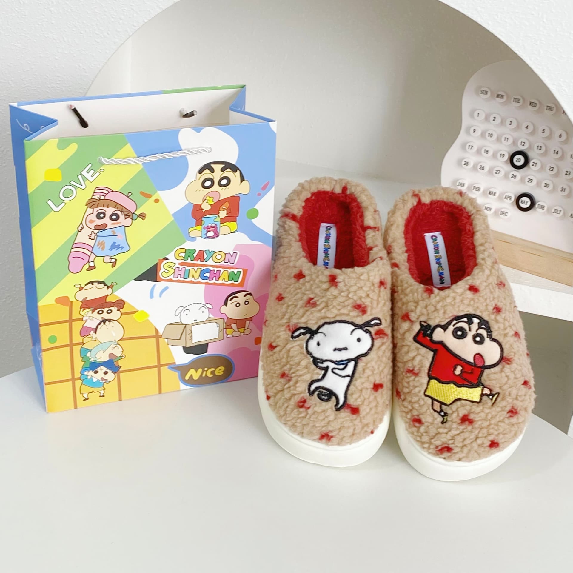 Crayon Shinchan Дом Хлопковые Тапочки Хаки - изображение 3