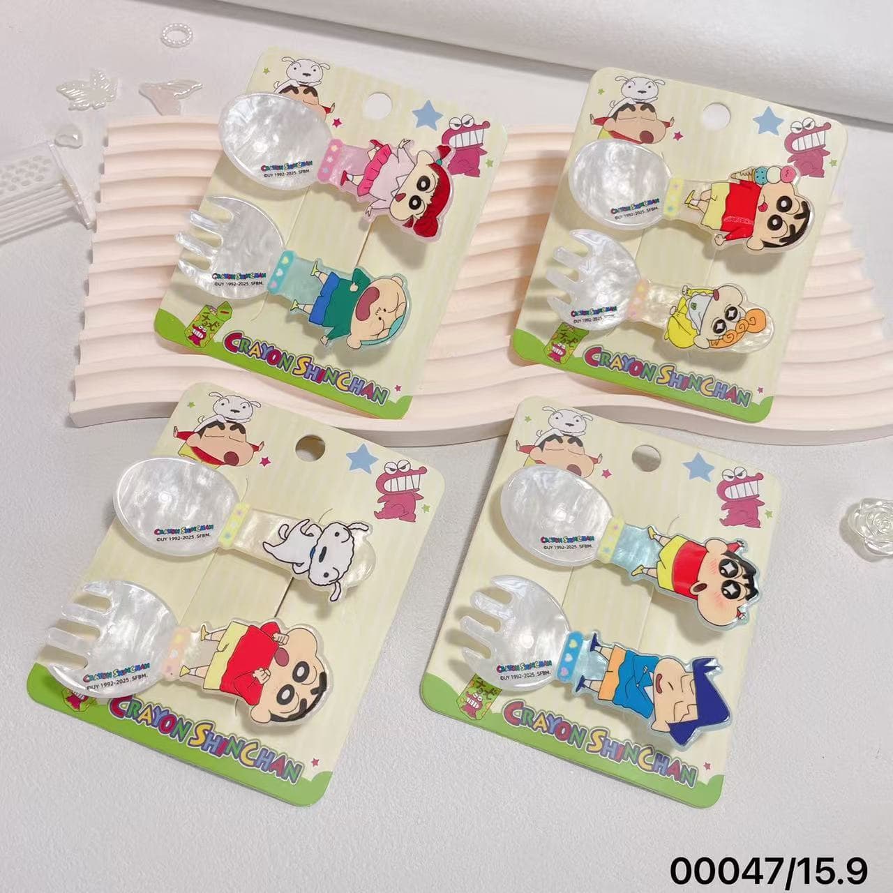 Заколка Crayon Shinchan Акриловые заколки для волос унисекс - изображение 8