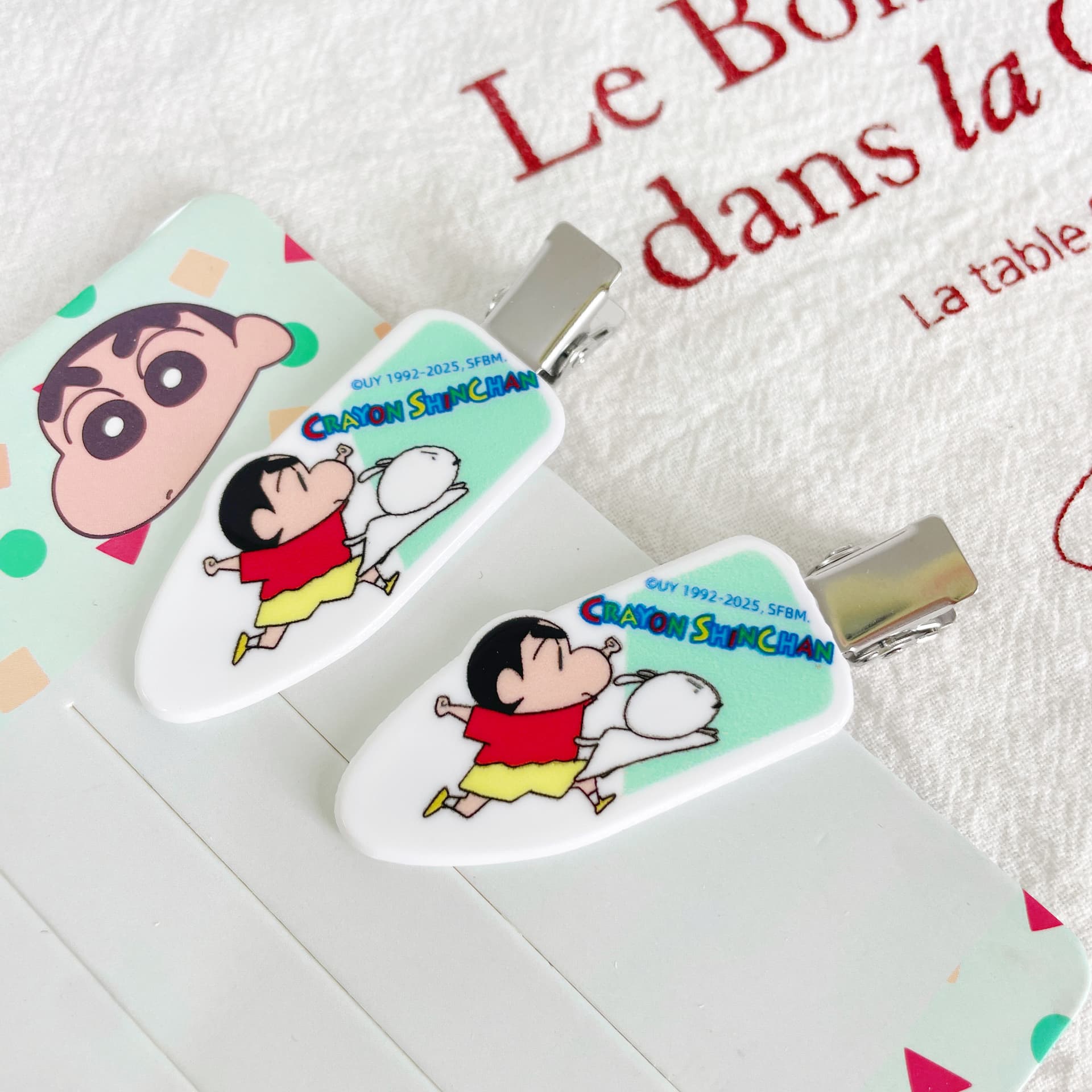 Заколка Crayon Shinchan Акриловые заколки для волос Женские - изображение 2