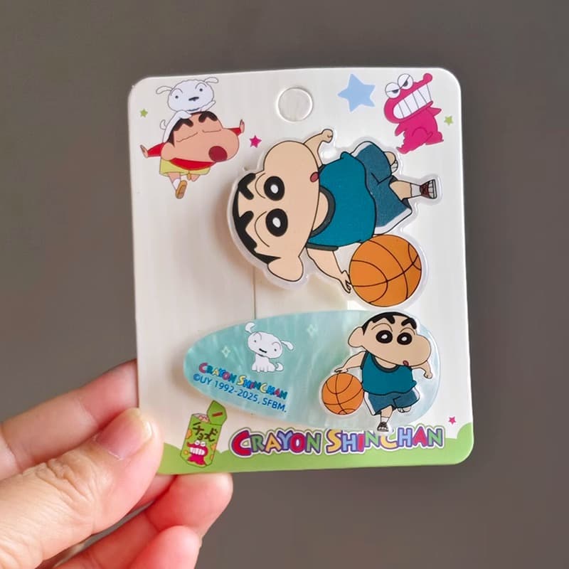 Заколка Crayon Shinchan Акриловые заколки для волос унисекс - изображение 2