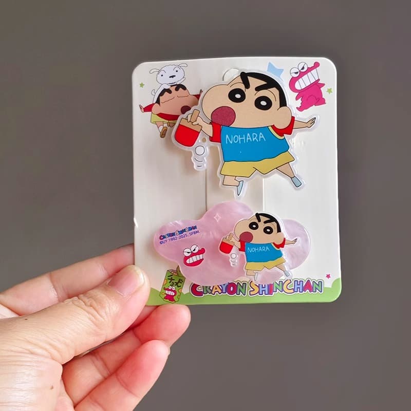 Заколка Crayon Shinchan Акриловые заколки для волос унисекс - изображение 2