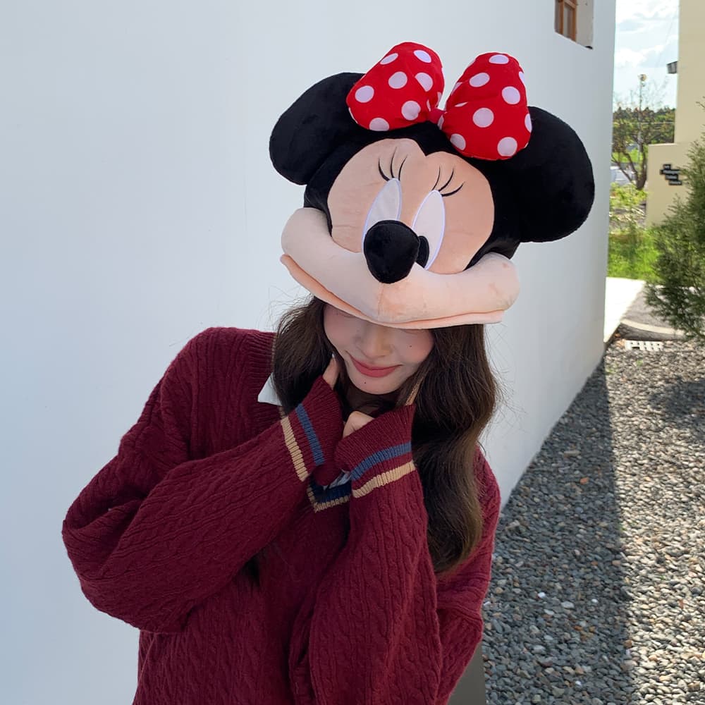 Головной убор Disney Minnie Mouse Mickey Mouse Полиэстер Шапки-бини Унисекс - изображение 3