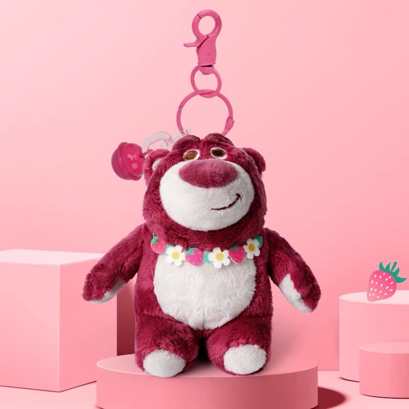 Кулон Disney Strawberry Bear Series Полиэстер Полиэстер Волокно Брелоки Унисекс - изображение 2