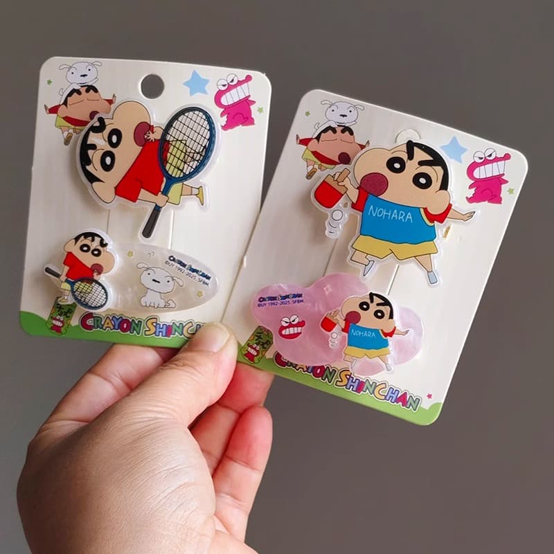 Заколка Crayon Shinchan Акриловые заколки для волос унисекс - изображение 5