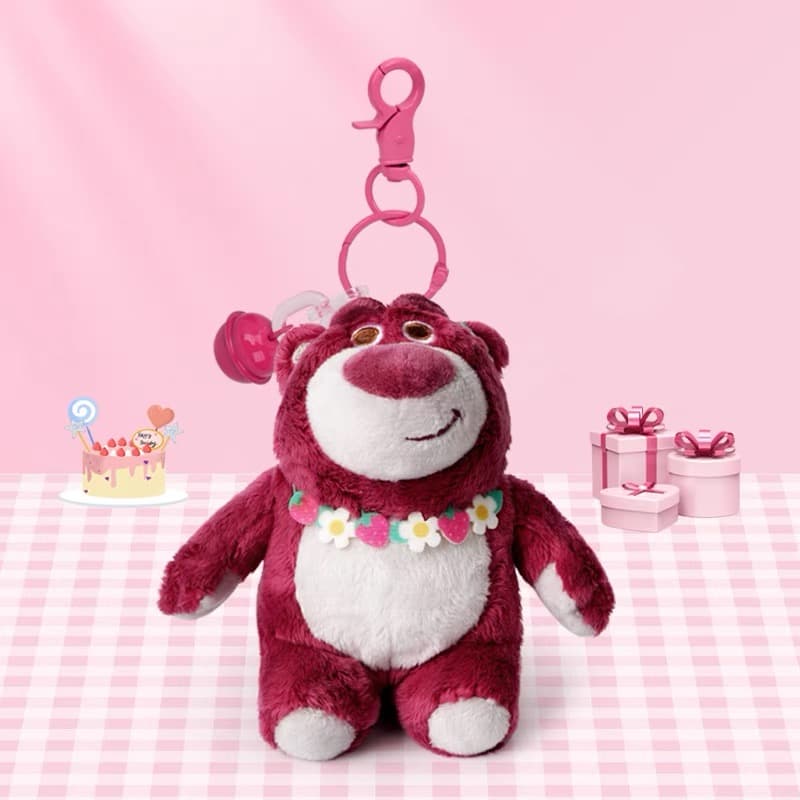 Кулон Disney Strawberry Bear Series Полиэстер Полиэстер Волокно Брелоки Унисекс - изображение 5