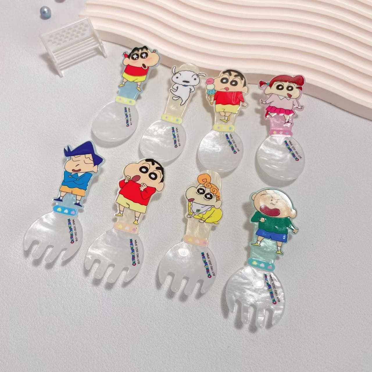 Заколка Crayon Shinchan Акриловые заколки для волос унисекс - изображение 6