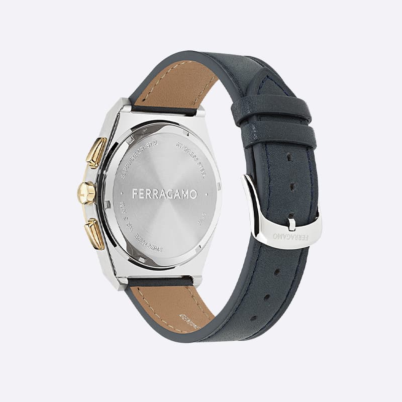 Механические часы Ferragamo Quartz 42 Blue Dial - изображение 4