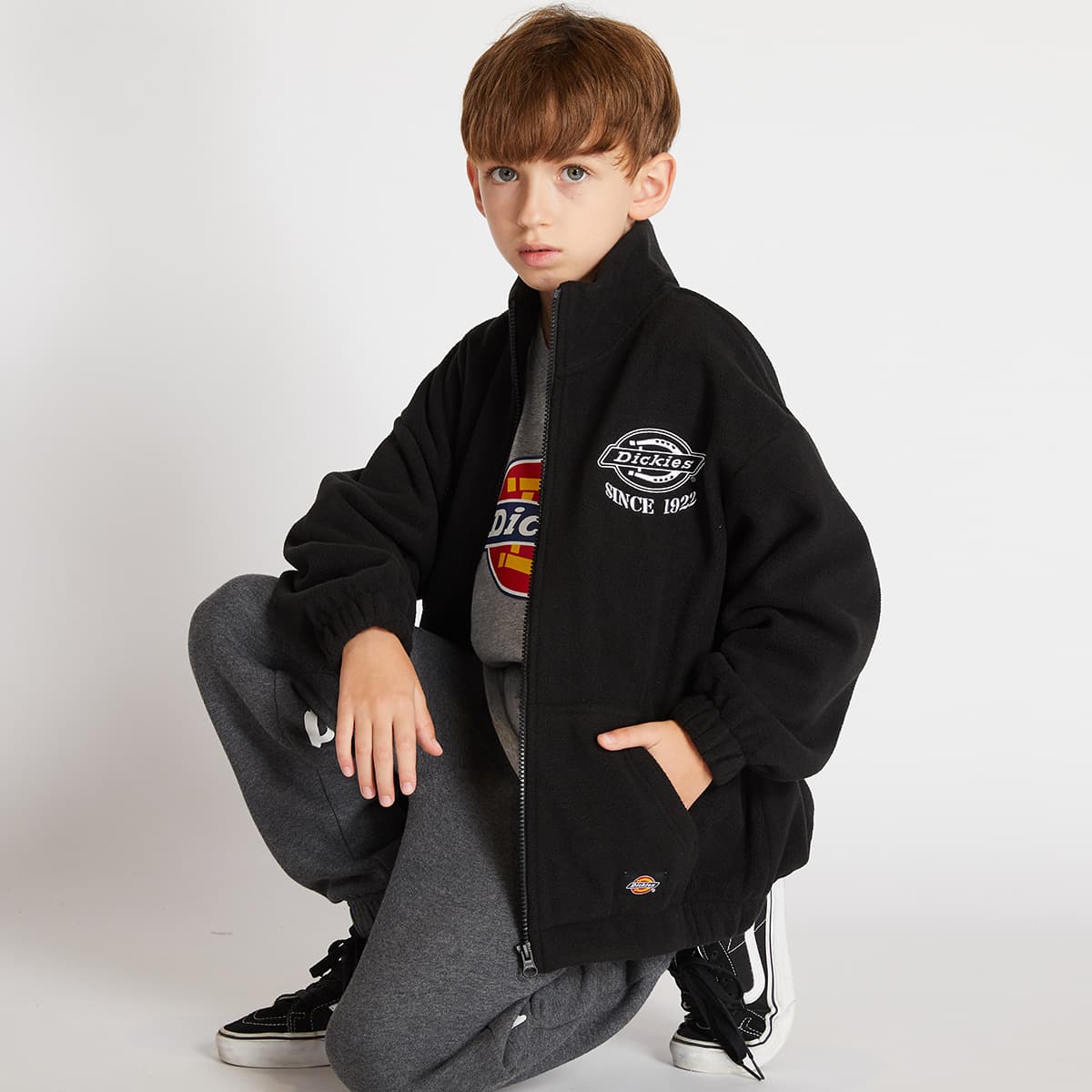 Dickies Бархатовое пальто для детей черного цвета - изображение 5