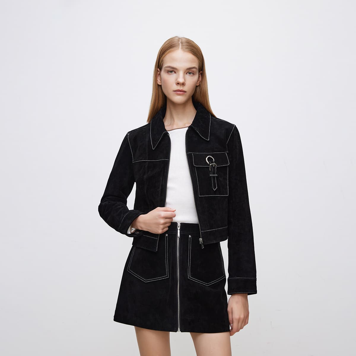 Only Женские Кожаные Куртки - изображение 23