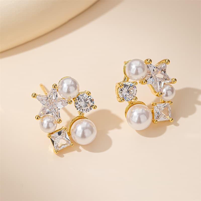 Серьги Серьги-гвоздики из серебра 925 пробы с серебряной иглой QLADY для женщин - изображение 6