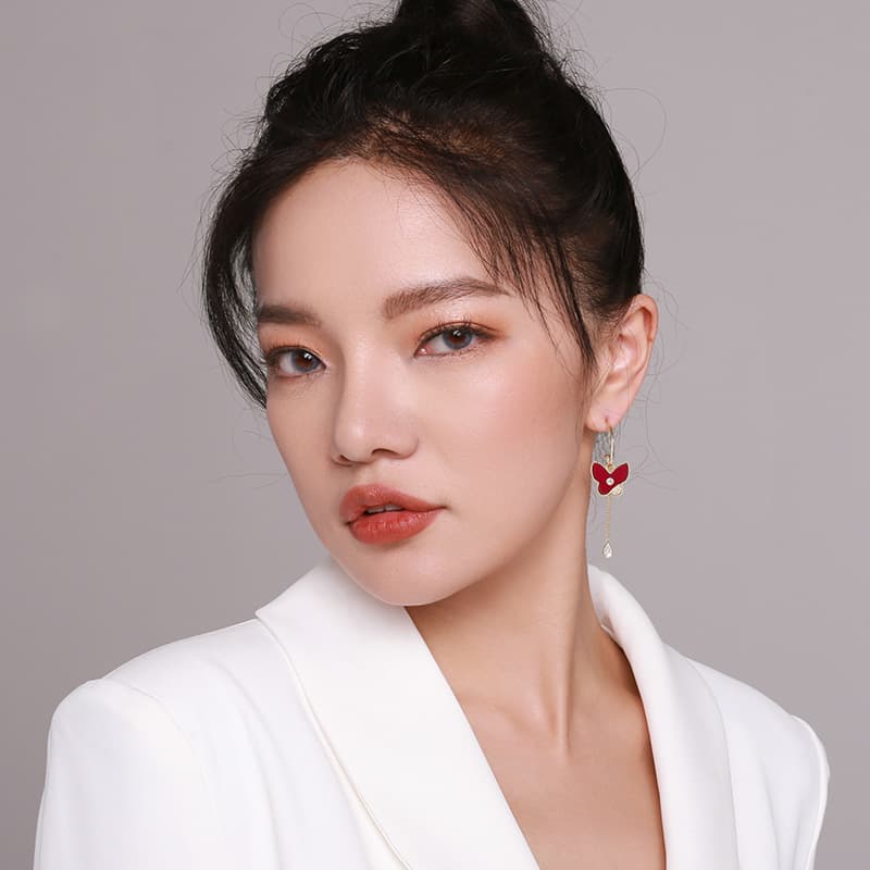 Серьги Серьги QLADY Серебряные игла S925 пробы женские - изображение 5