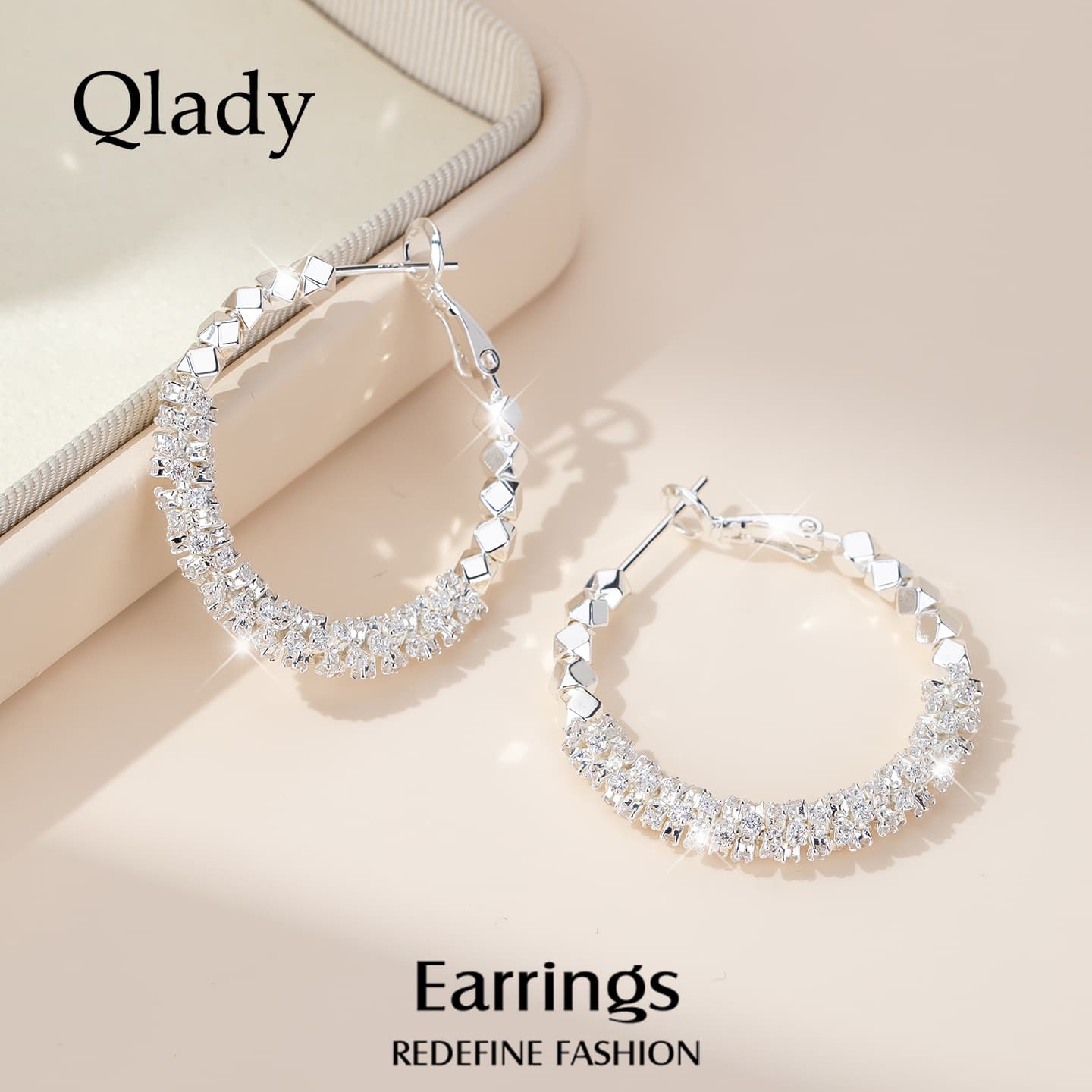 Серьги QLADY Серьги с серебряной иглой женские - изображение 2