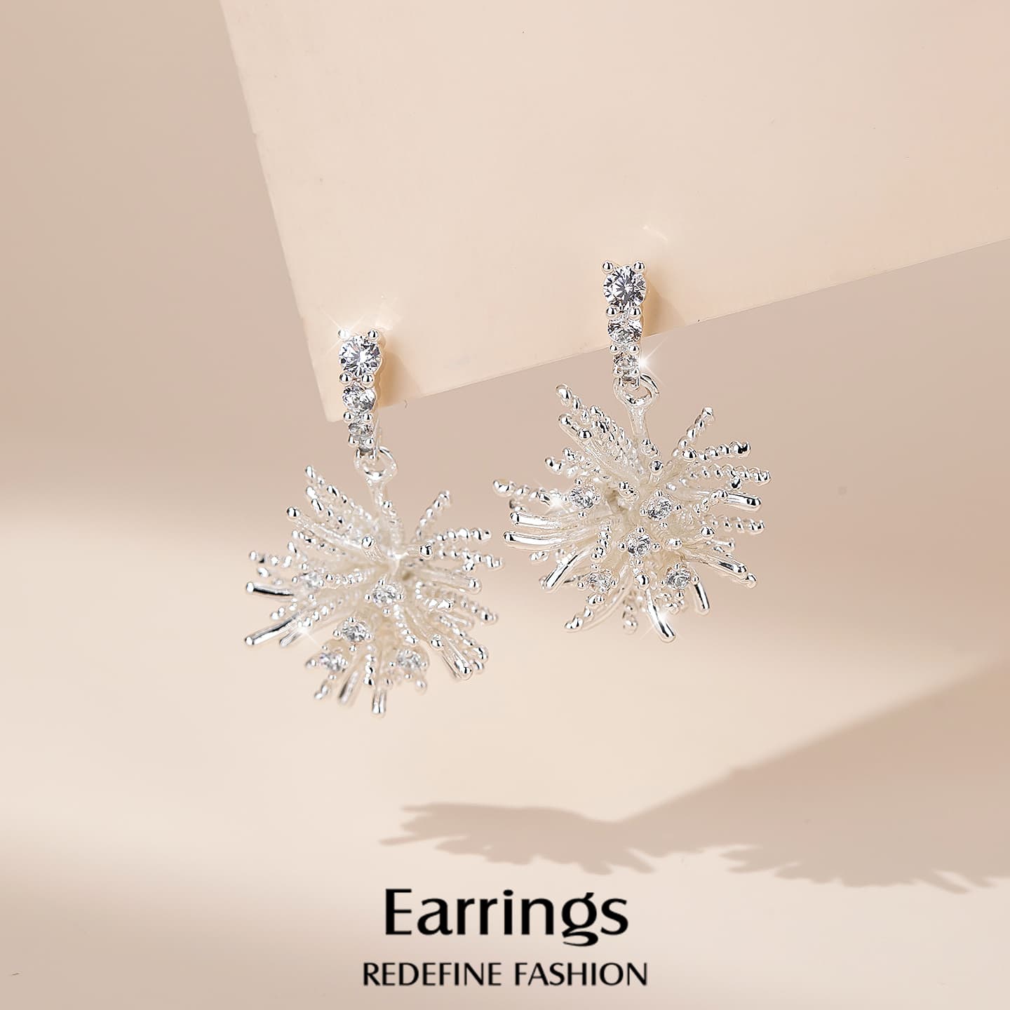 Серьги QLADY Сплав Серебряная игла 925 пробы Серьги Женские - изображение 2