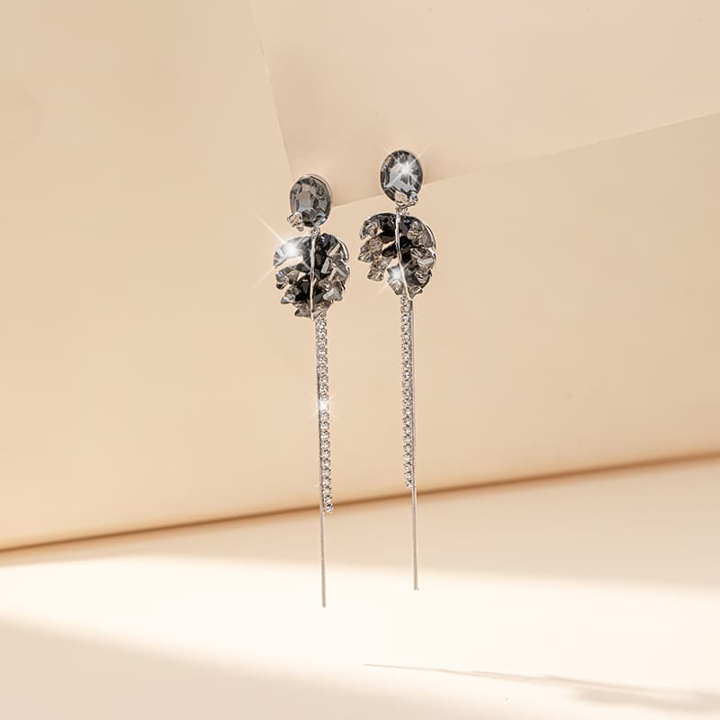 Серьги QLADY Серебряные игла S925 пробы женские - изображение 2