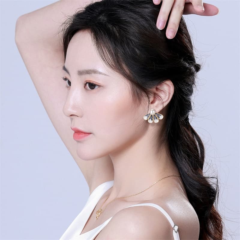 Серьги Серьги QLADY Серебряные игла S925 пробы женские - изображение 5