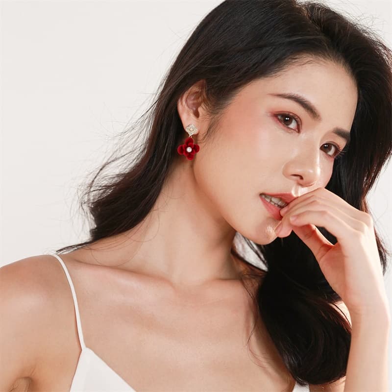 Серьги Серьги QLADY Серебряные игла S925 пробы женские - изображение 3