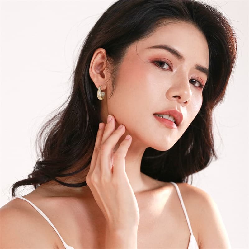 Серьги Серьги QLADY из серебра 925 пробы женские - изображение 3