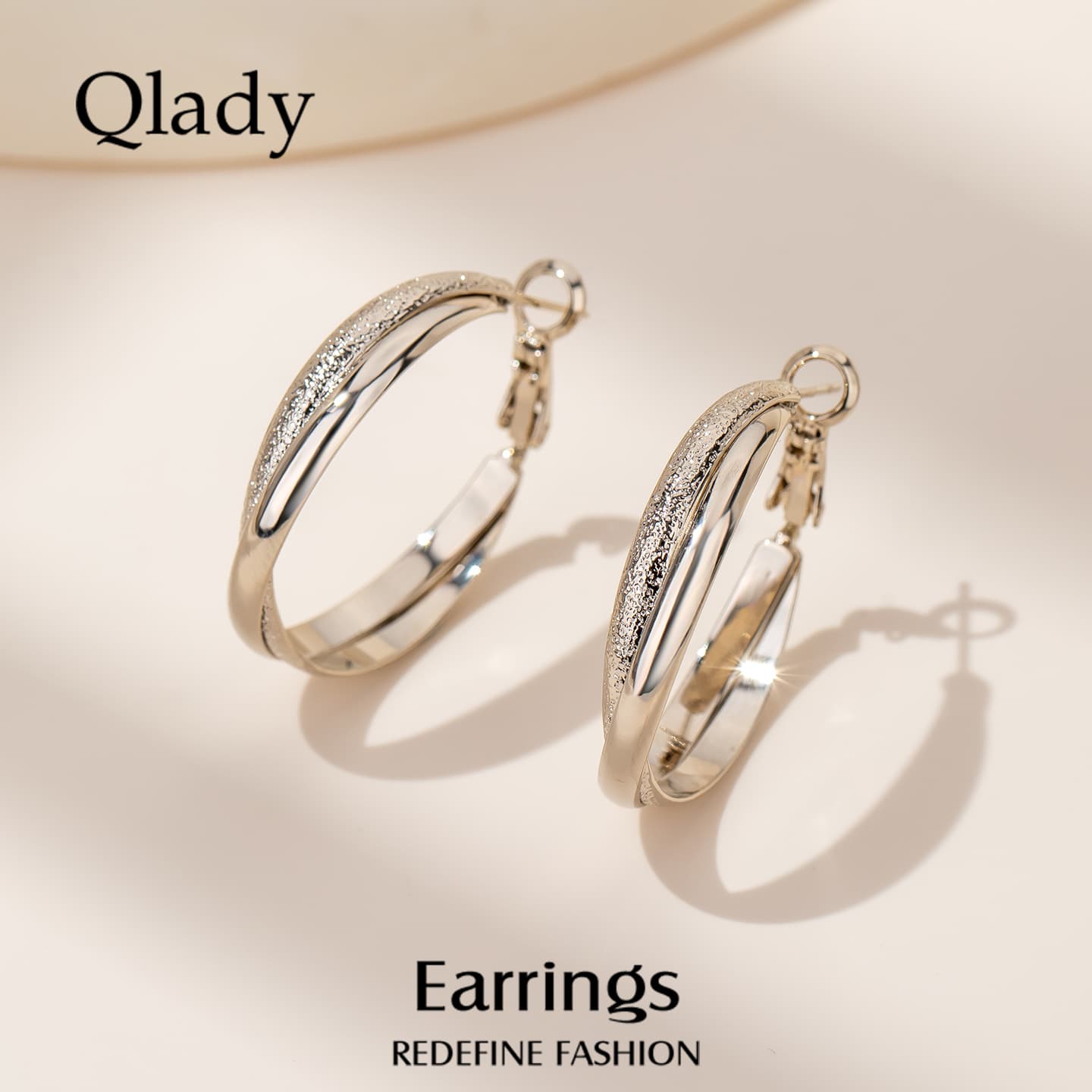 Серьги QLADY Сплав и смола Серебро 925 пробы (стерлинговое) Серьги Женские - изображение 2