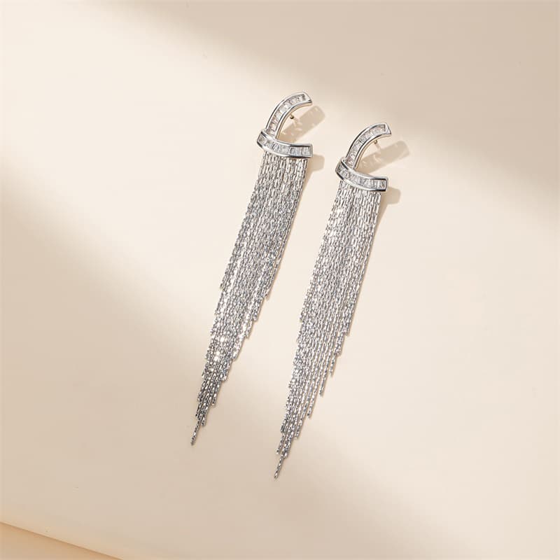 Серьги Серьги QLADY из серебра 925 пробы женские - изображение 8