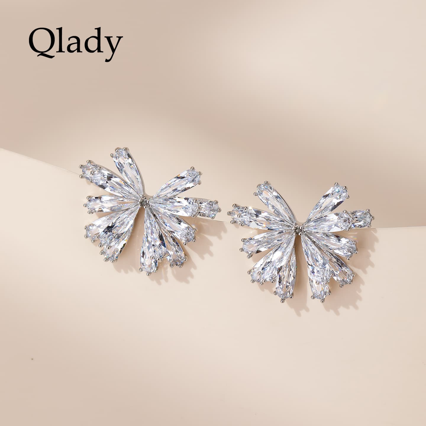 Серьги Серьги-гвоздики QLADY из сплава унисекс - изображение 8