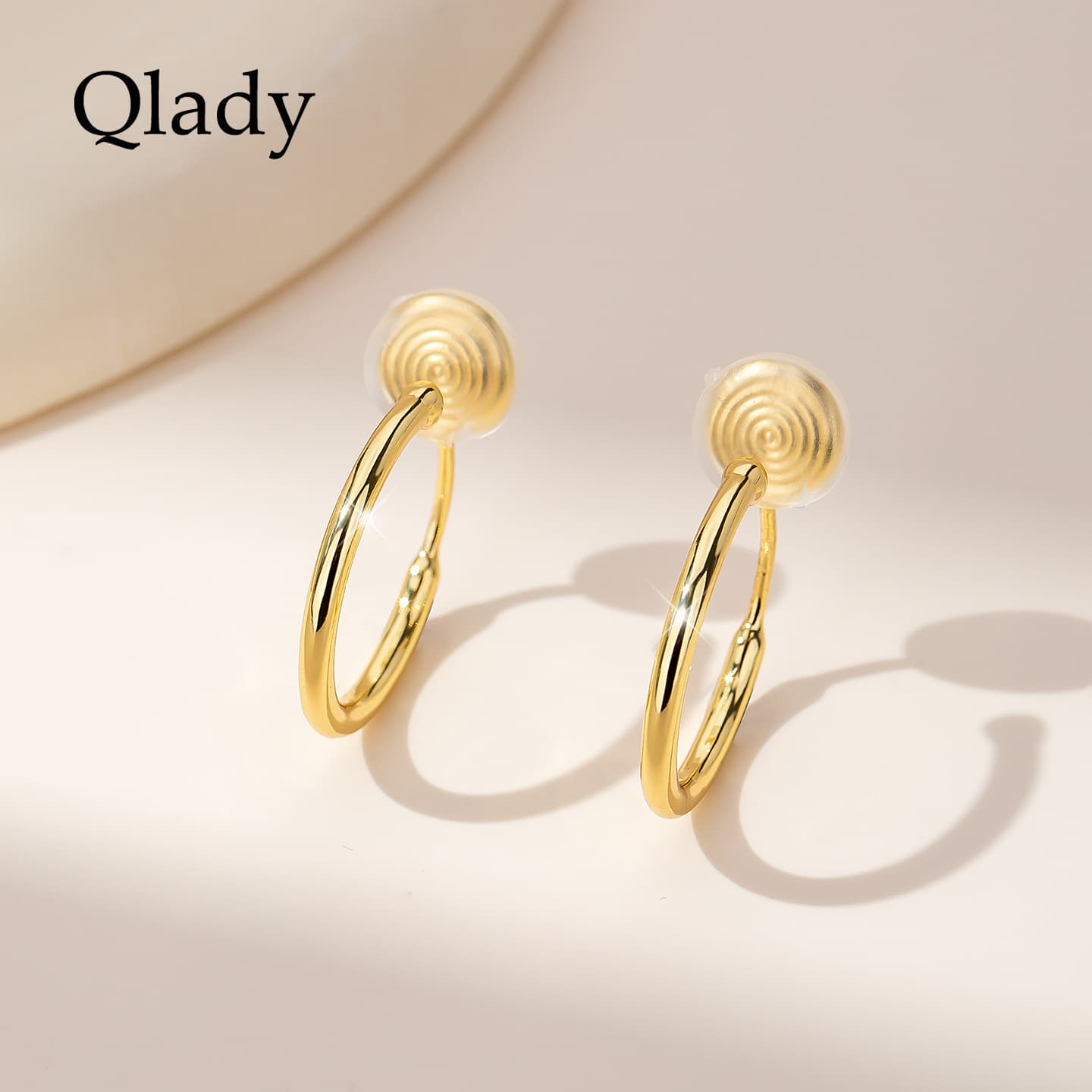 QLADY Металлическая основа заколки On Серьги Женские - изображение 3