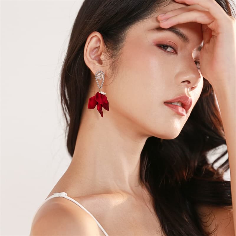Серьги Серьги QLADY Серебряные игла S925 пробы женские - изображение 3