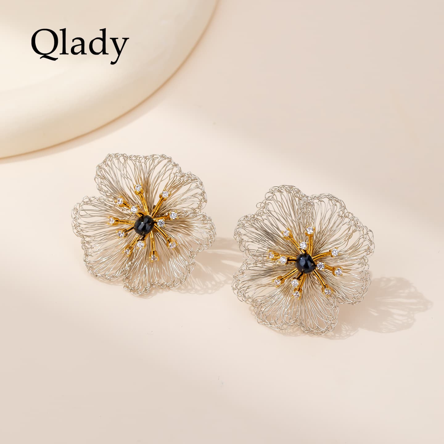 Серьги QLADY Сплав Серьги-гвоздики Женские - изображение 2