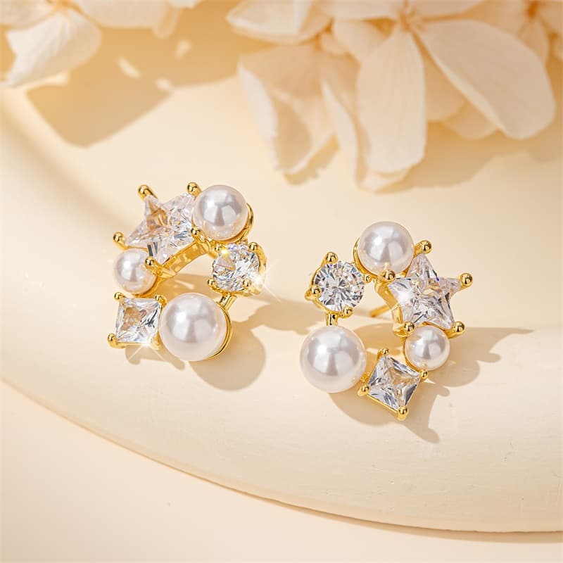 Серьги Серьги-гвоздики из серебра 925 пробы с серебряной иглой QLADY для женщин - изображение 4