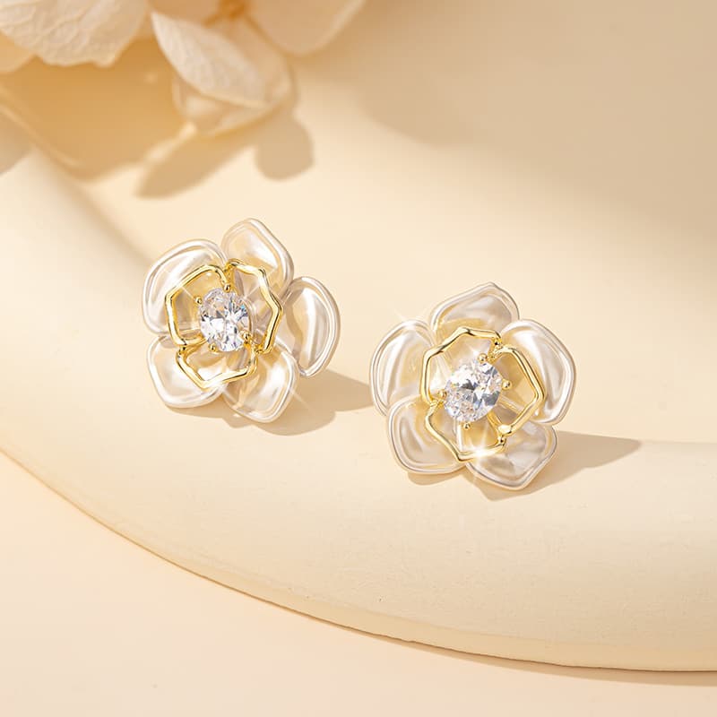 Серьги Серьги-гвоздики из серебра 925 пробы с серебряной иглой QLADY для женщин - изображение 2