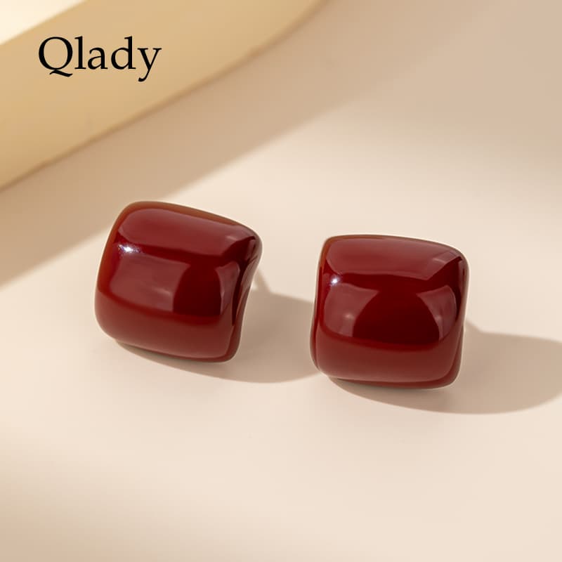 Серьги QLADY Серьги-гвоздики из сплава женские - изображение 2