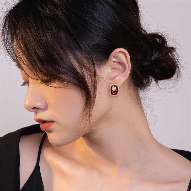 Серьги Серьги QLADY Серебряные игла S925 пробы женские - изображение 4