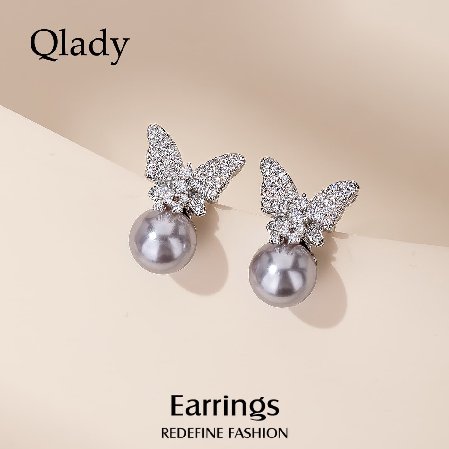 Серьги Серьги QLADY из серебра 925 пробы женские - изображение 2