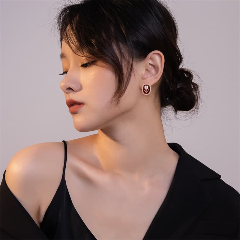 Серьги Серьги QLADY Серебряные игла S925 пробы женские - изображение 3
