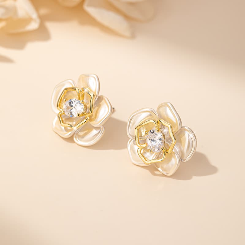 Серьги Серьги-гвоздики из серебра 925 пробы с серебряной иглой QLADY для женщин - изображение 7