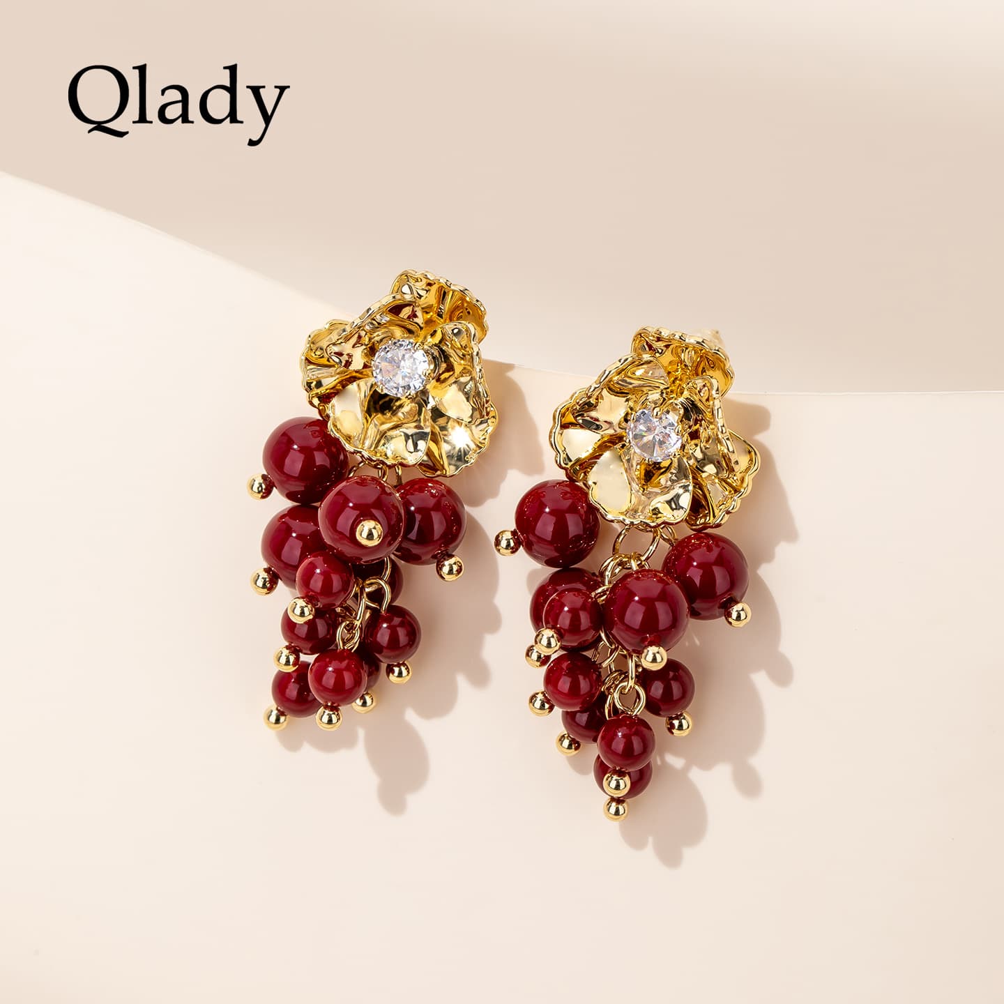 Серьги QLADY Серьги-гвоздики из стерлингового серебра 925 пробы женские - изображение 2
