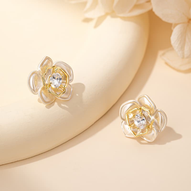 Серьги Серьги-гвоздики из серебра 925 пробы с серебряной иглой QLADY для женщин - изображение 4