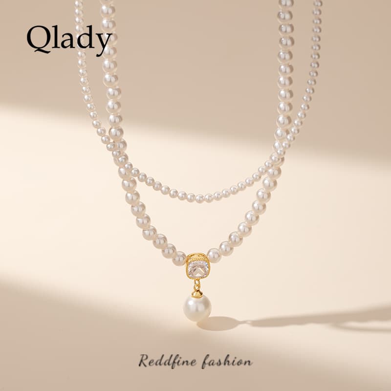 Ожерелье QLADY Искусственная жемчужина Ожерелья Женские - изображение 2