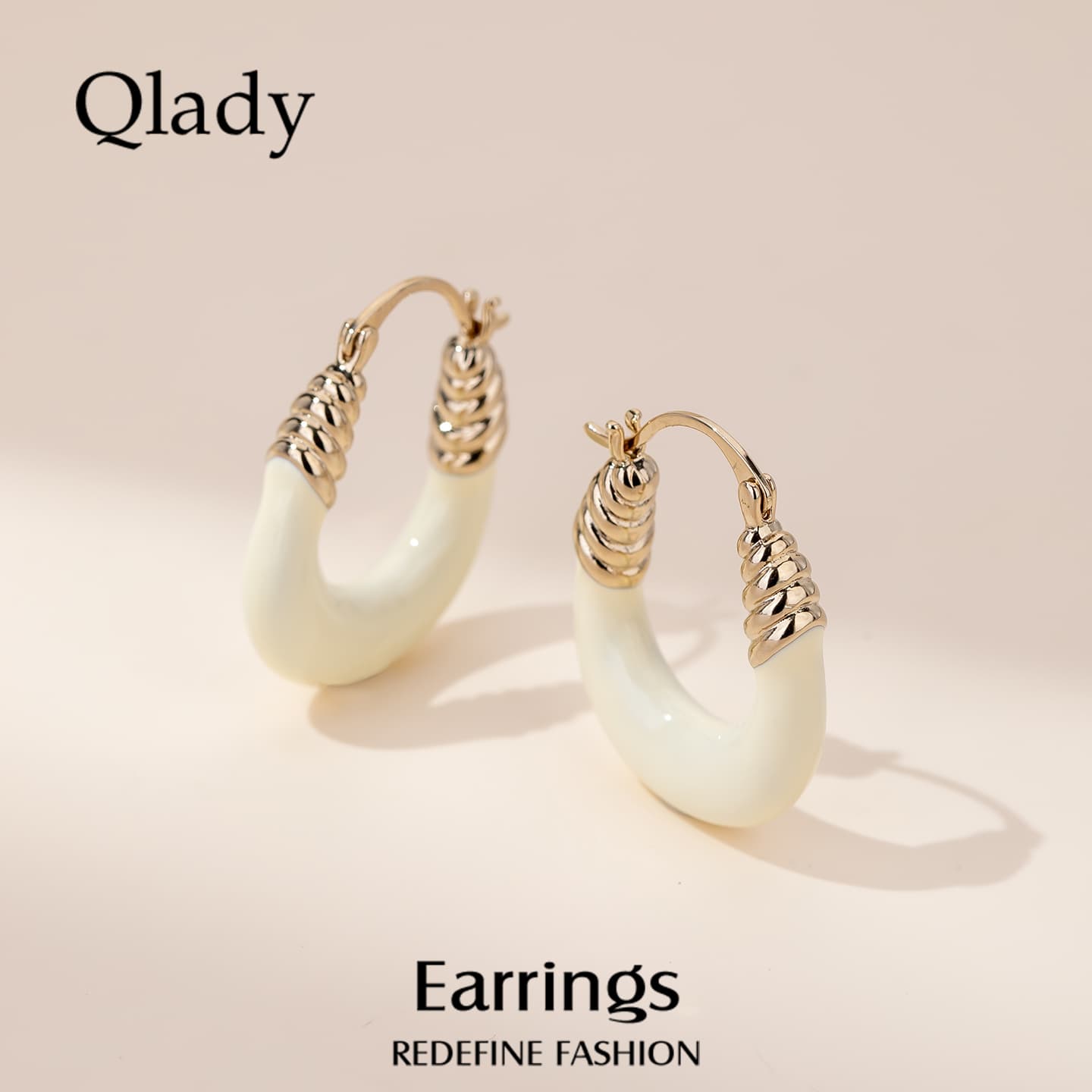 Серьги QLADY Серьги-гвоздики из стерлингового серебра 925 пробы женские - изображение 2