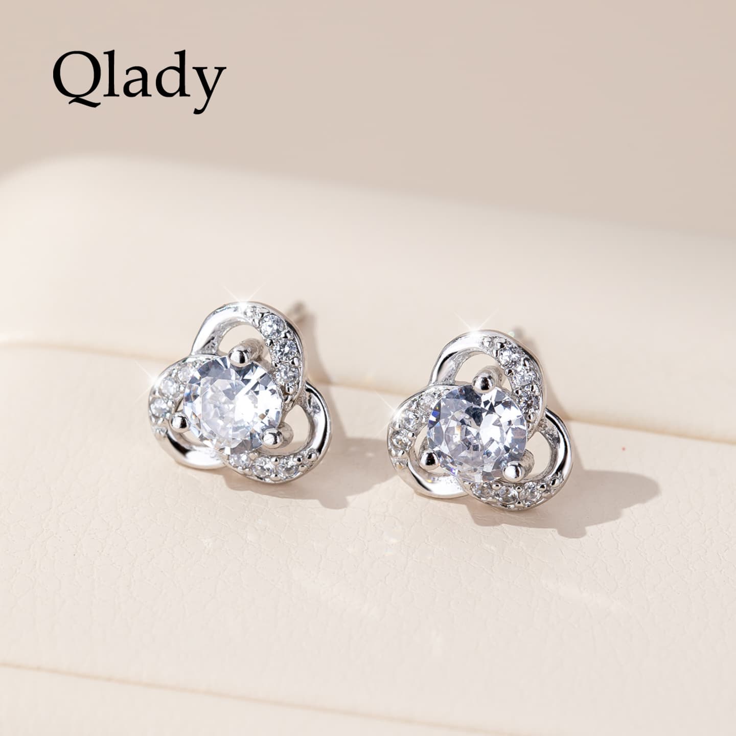 Серьги QLADY Сплав Серьги-гвоздики Женские - изображение 2