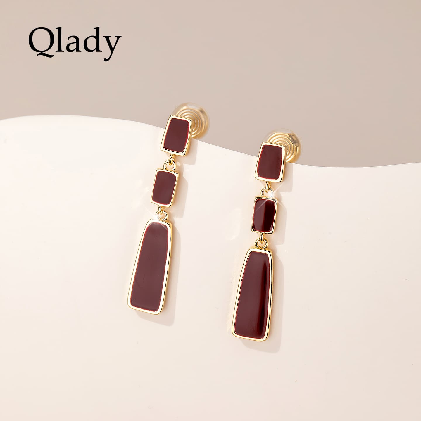 QLADY Металлическая основа заколки On Серьги Женские - изображение 2