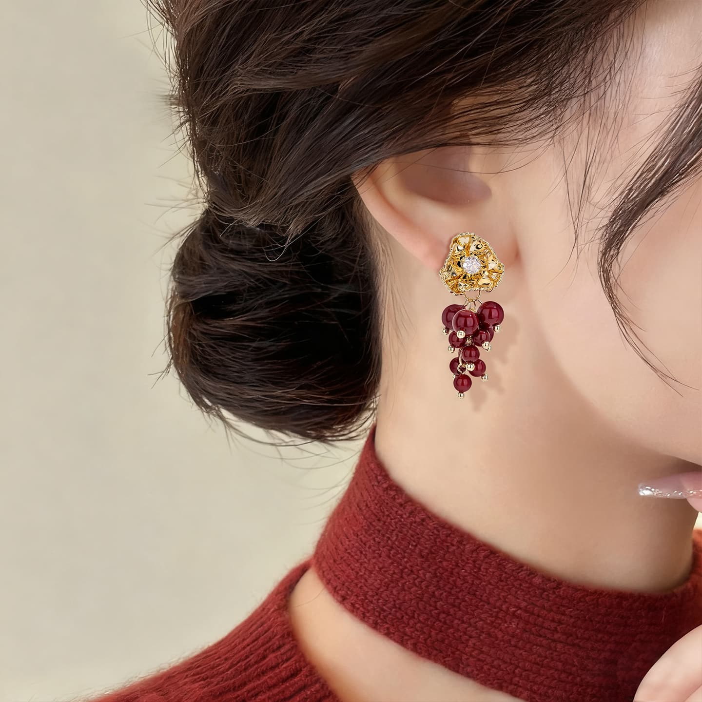 Серьги QLADY Серьги-гвоздики из стерлингового серебра 925 пробы женские - изображение 4