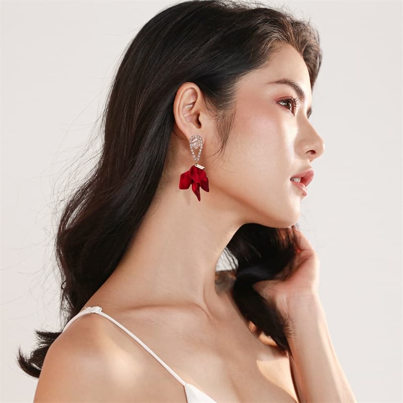Серьги Серьги QLADY Серебряные игла S925 пробы женские - изображение 5