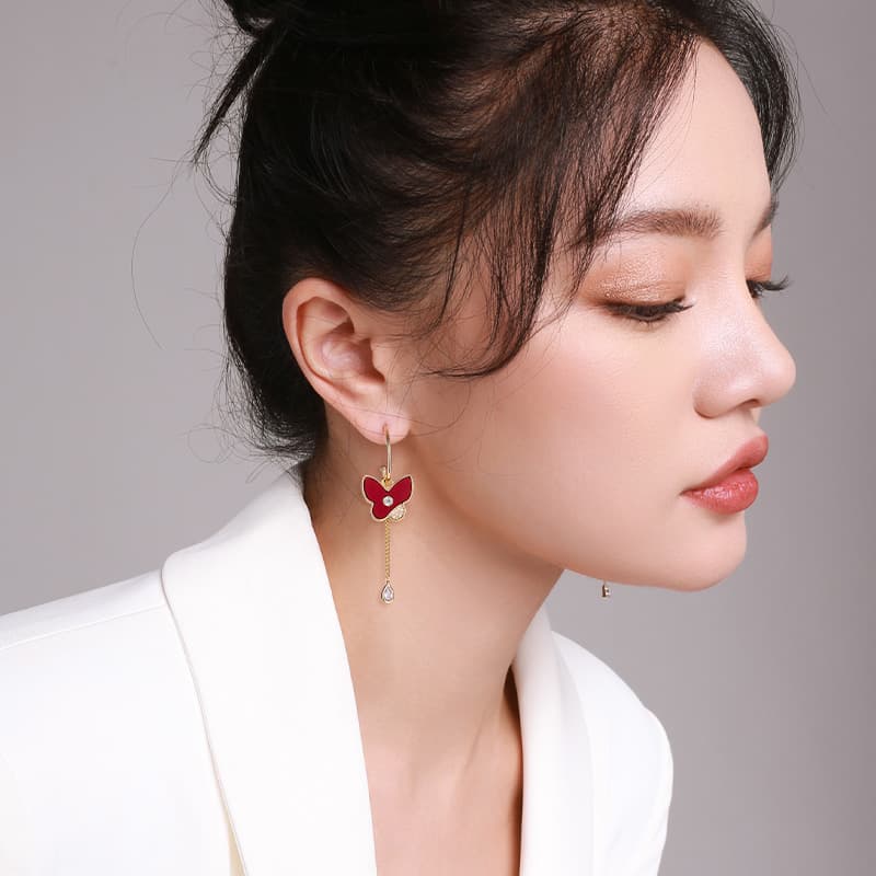 Серьги Серьги QLADY Серебряные игла S925 пробы женские - изображение 3