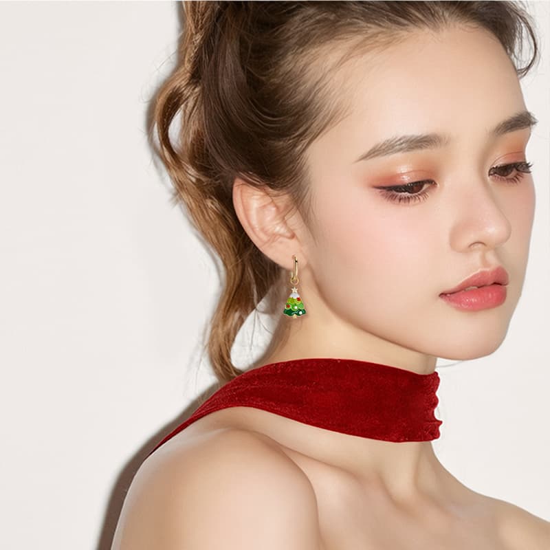 Серьги QLADY Сплав Масляные капли Серьги для женщин - изображение 3