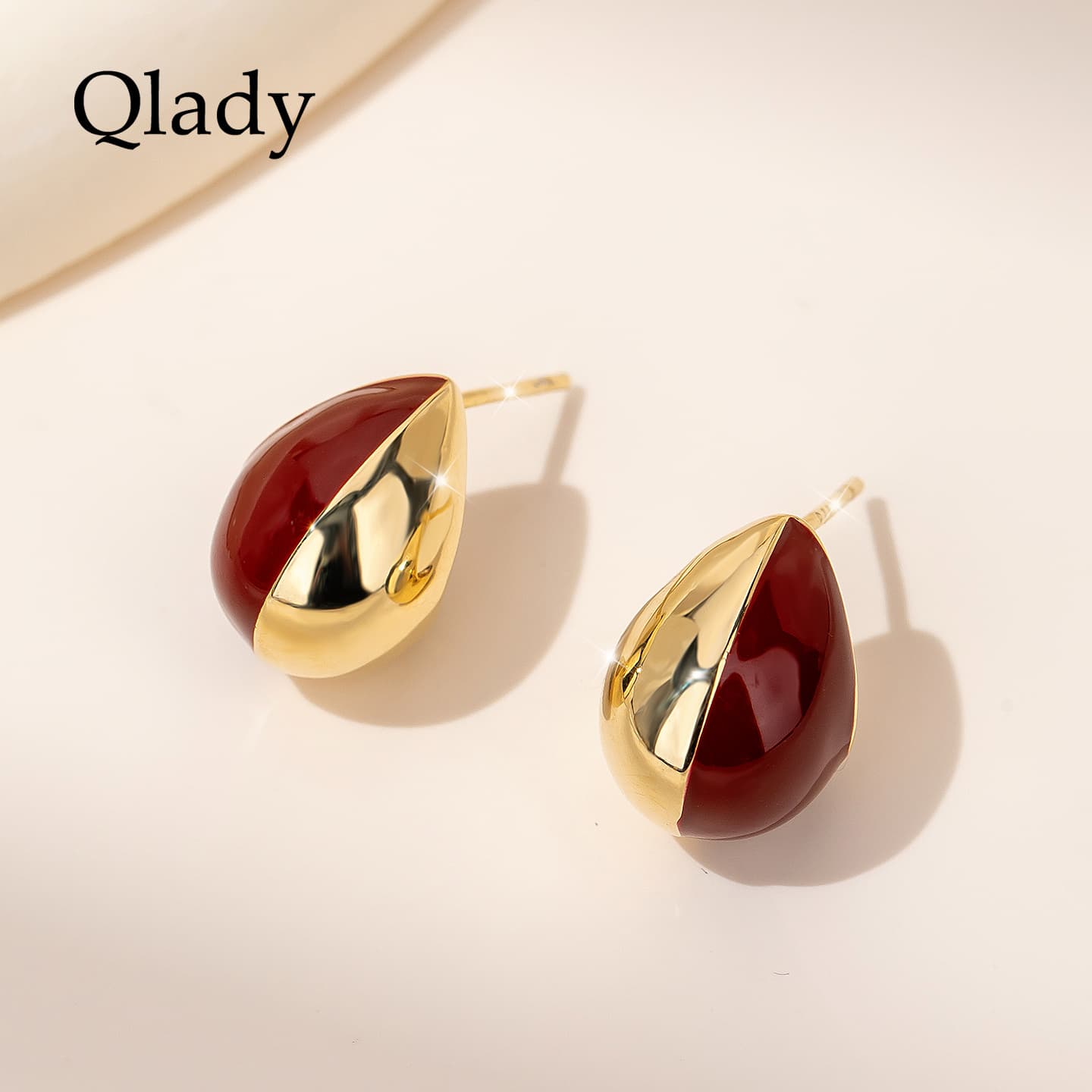 Серьги Серьги-гвоздики из серебра 925 пробы (стерлинговое) QLADY для женщин - изображение 2