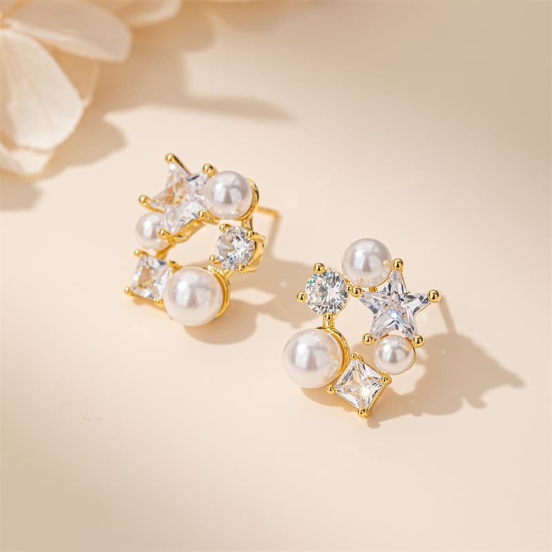 Серьги Серьги-гвоздики из серебра 925 пробы с серебряной иглой QLADY для женщин - изображение 7