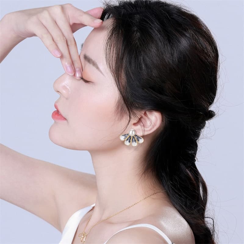 Серьги Серьги QLADY Серебряные игла S925 пробы женские - изображение 3
